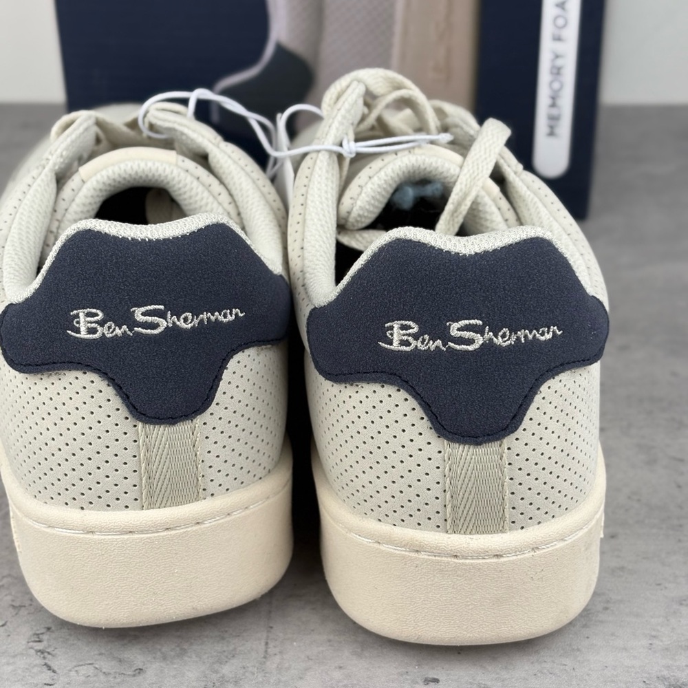 NEW Ben Sherman Men's Grey Webber Sneaker Shoes Size 8.5 New In Box - Picture 6 of 7